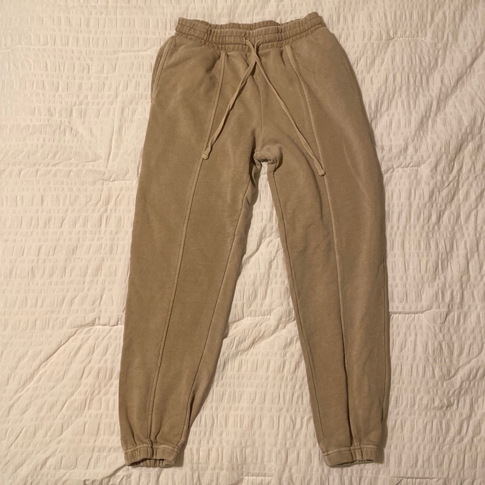 Men's Tan Forever 21 Joggers/Sweatpants, Size Medium